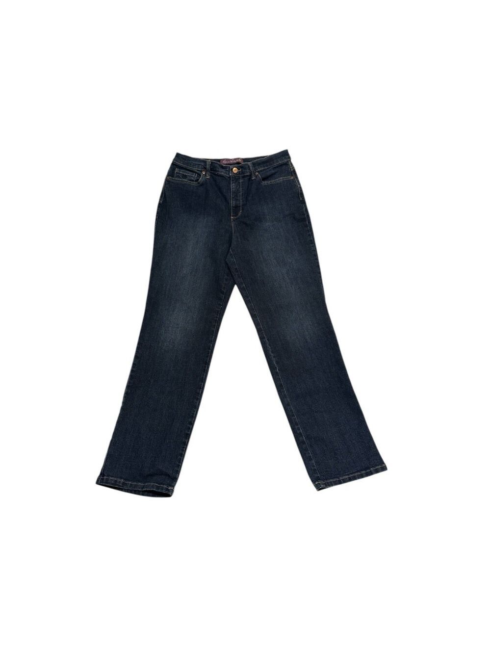 Gloria Vanderbilt Amanda Jeans Womens 12 BLUE Denim Straight Leg 5-Pocket